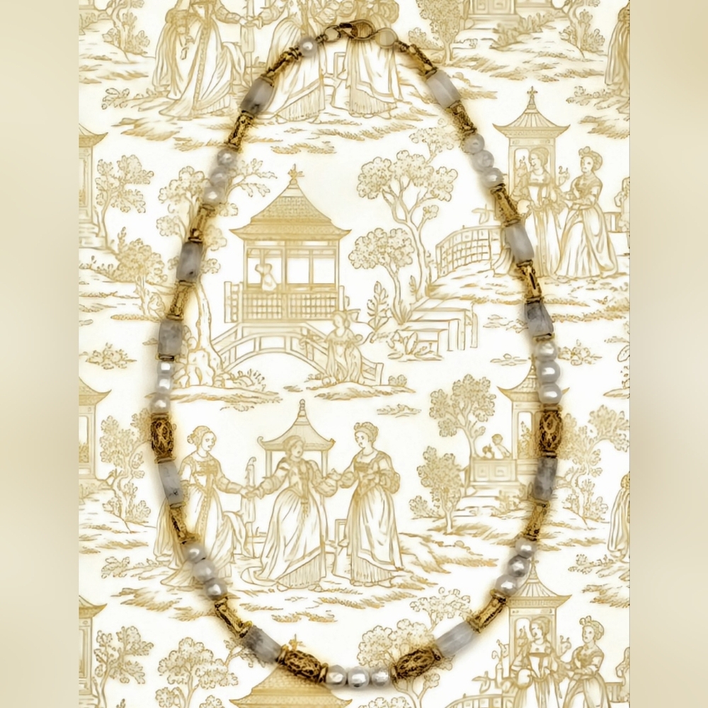 Moonstone Necklace Gold Plated  For The Cyclical Nature Of Women